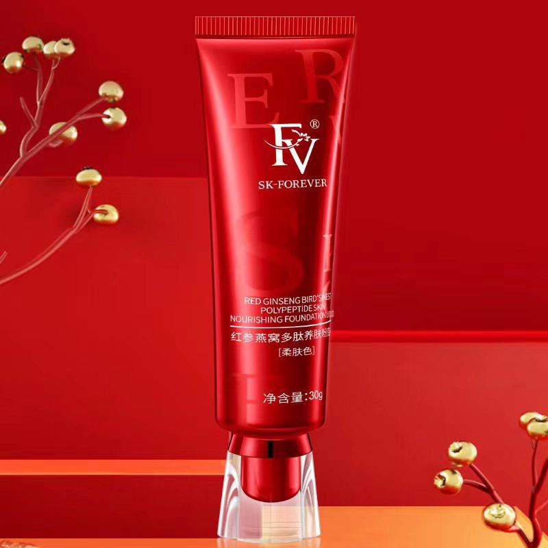 FV Foundation Waterproof Full Cover Red Ginseng