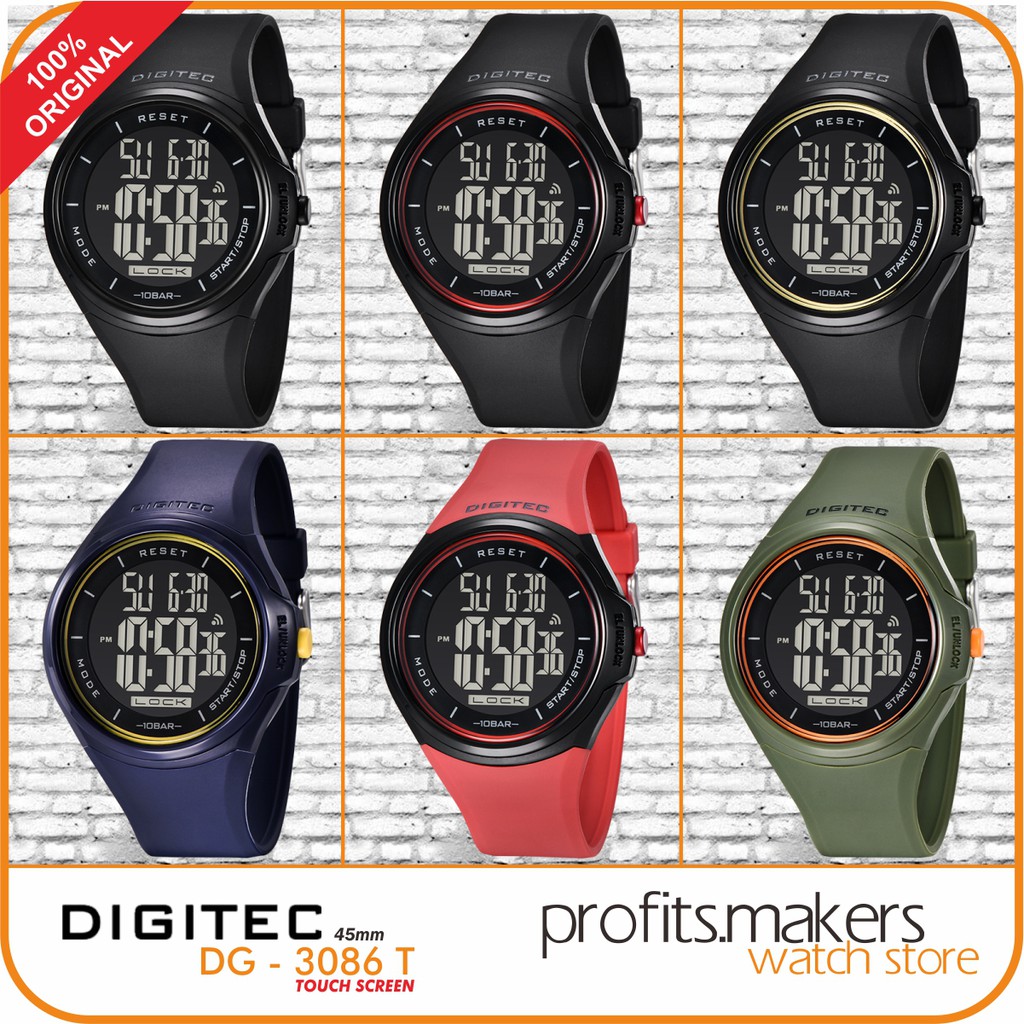 DIGITEC DG 8086 / DG-8086 / DG 3086 / DG-3086 / DG3086 Touch Screen Watch Jam Tangan ORIGINAL