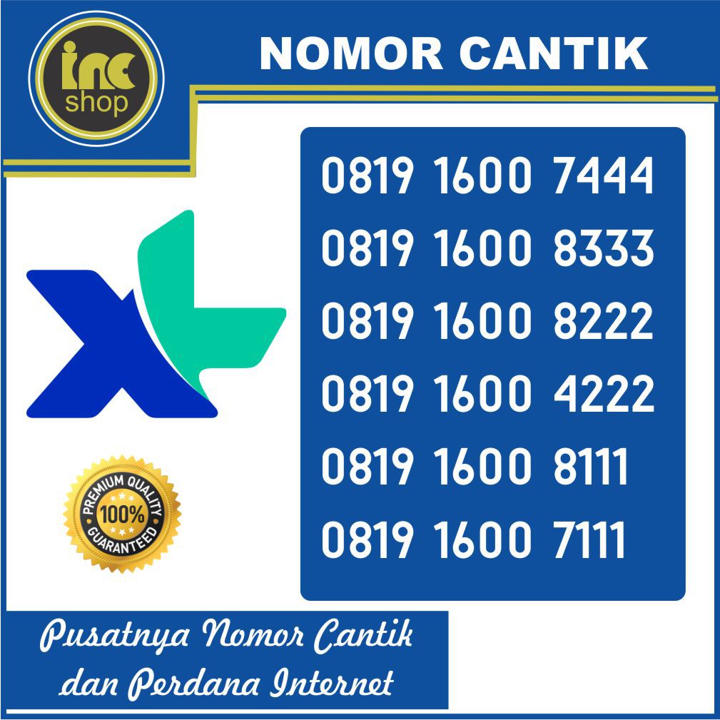 Nomor Cantik Perdana XL Ratusan Triple