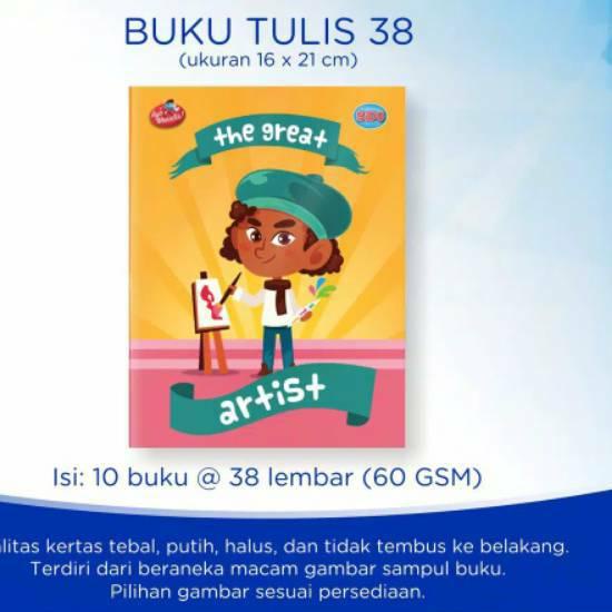 

Berkualitas! Buku Tulis Sidu 38 Lembar 1 Pack ダ