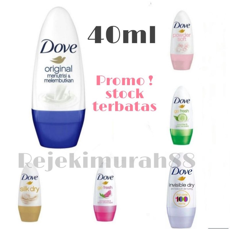 dove deodorant roll on 40ml