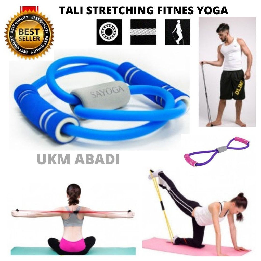 Alat Tarik Tali Stretching Yoga Fitness Power Resistanace 111140