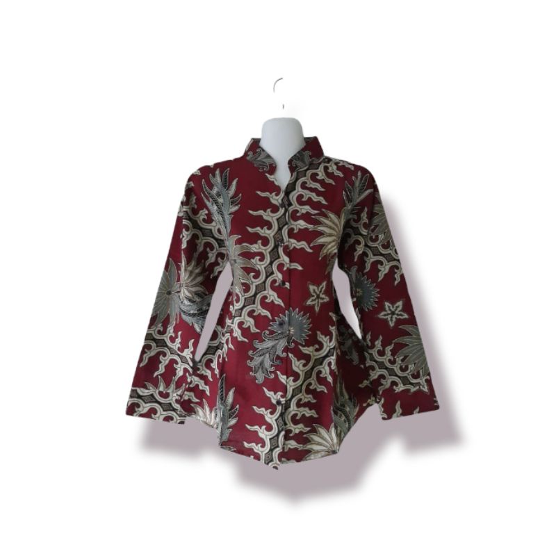 blouse batik/ atasan kerja batik/ seragam batik kerja  M,L,XL,XXL,4L,5L