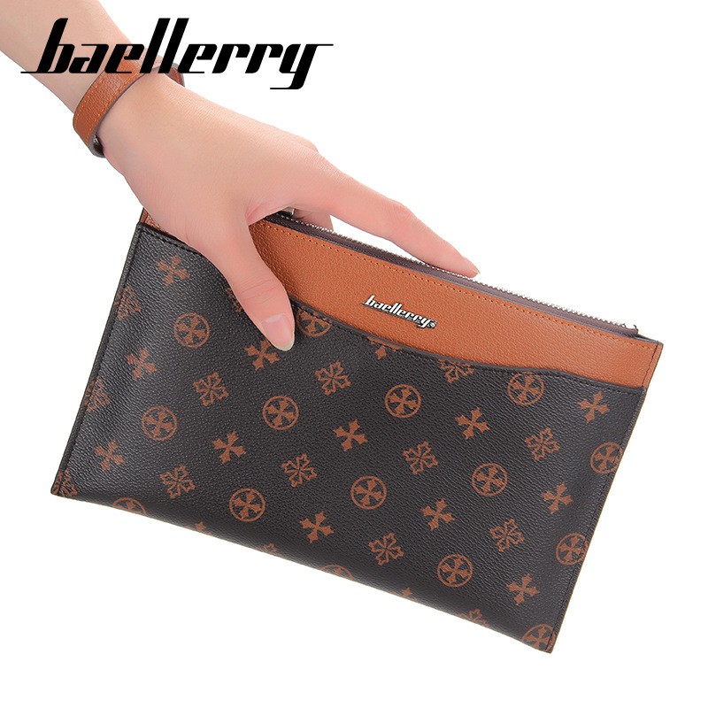 BAELLERRY S5581 Clutch Pria Wanita Bahan Kulit PU Leather Premium WATCHKITE WKOS