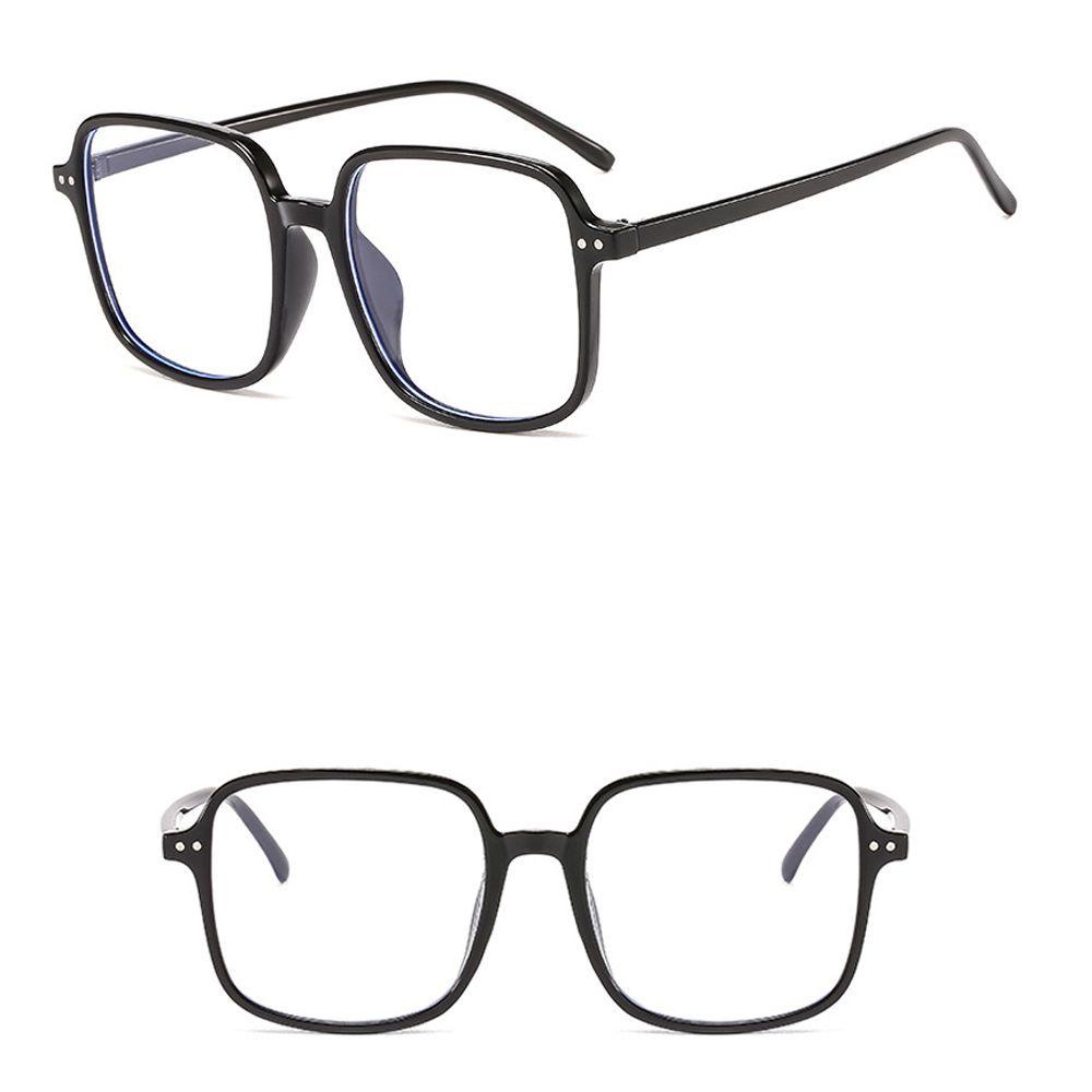 Mxbeauty Kacamata Anti-Cahaya Biru PC Perlindungan Anti Radiasi Fashion Bingkai Kotak Besar Square Frame Eyewear