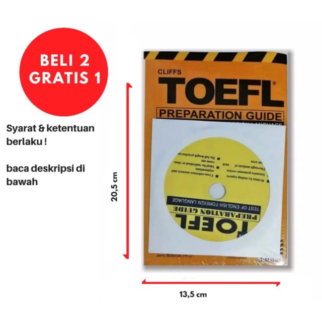 Buku Toefl / Toefl Cliffs / buku bahasa inggris /buku kampung inggris / longman toefl / buku inggris