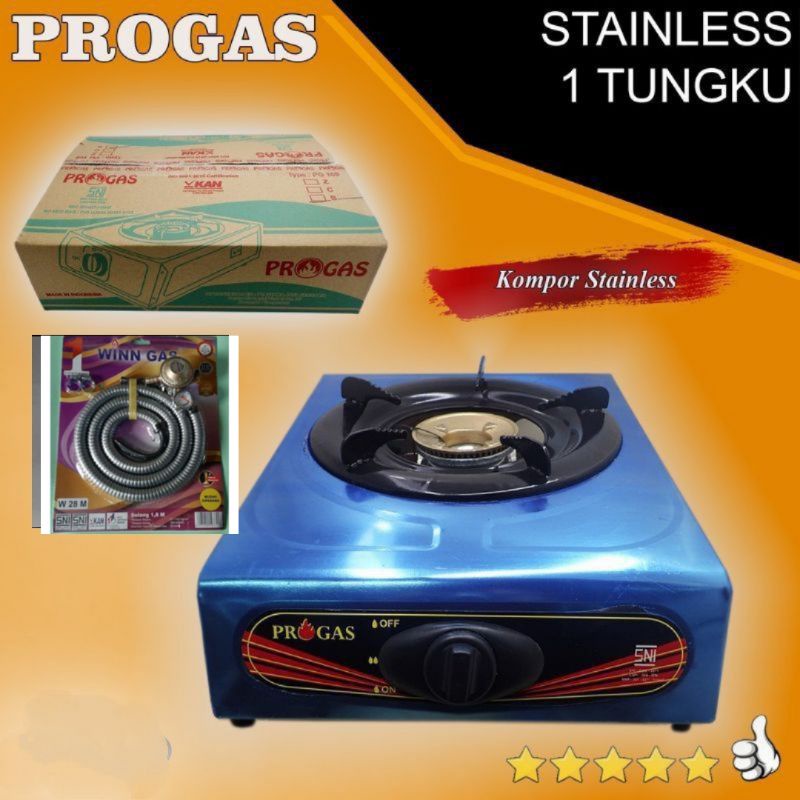 kompor progas 1 TUNGKU + Free selang gas paket  Winn Gas