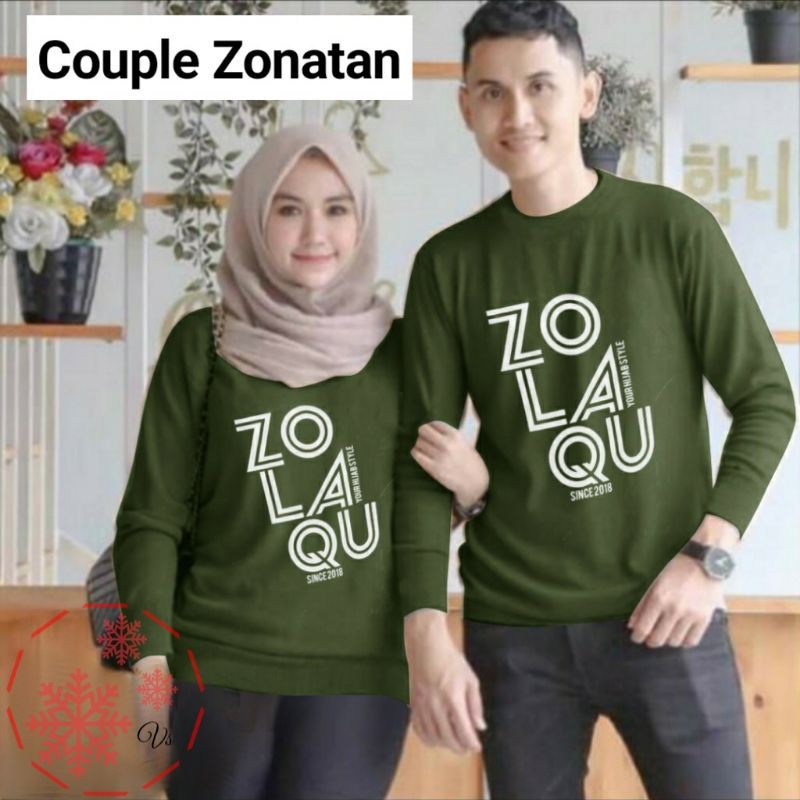 CP ZONATAN, COUPLE PASANGAN, BABYTERRY, GAMIS HIJAB MUSLIM, ATASAN SETELAN