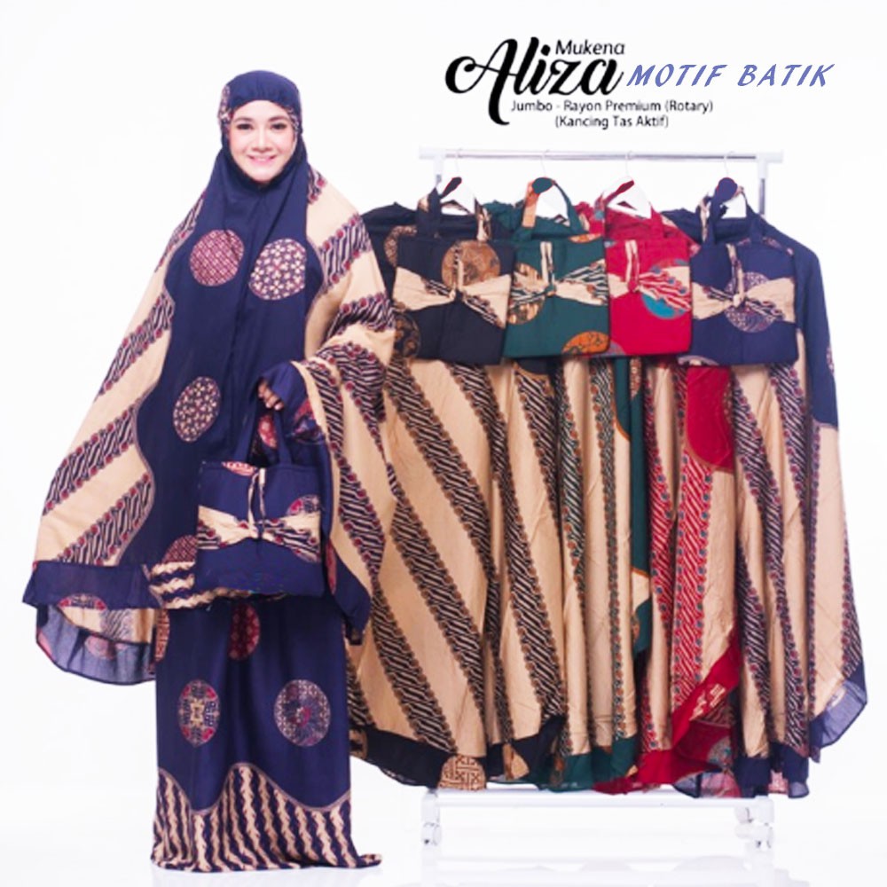 Mukena Dewasa Premium Aliza Motif Batik