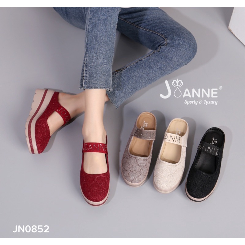 RESTOCK! [ORIGINAL] JOANNE Slop Wedges Shoes Sepatu Wanita #JN0852