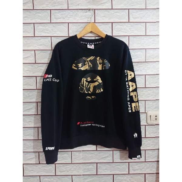 crewneck a bathing ape x audi R8 original//crewneck Aape second//bape second//aape second