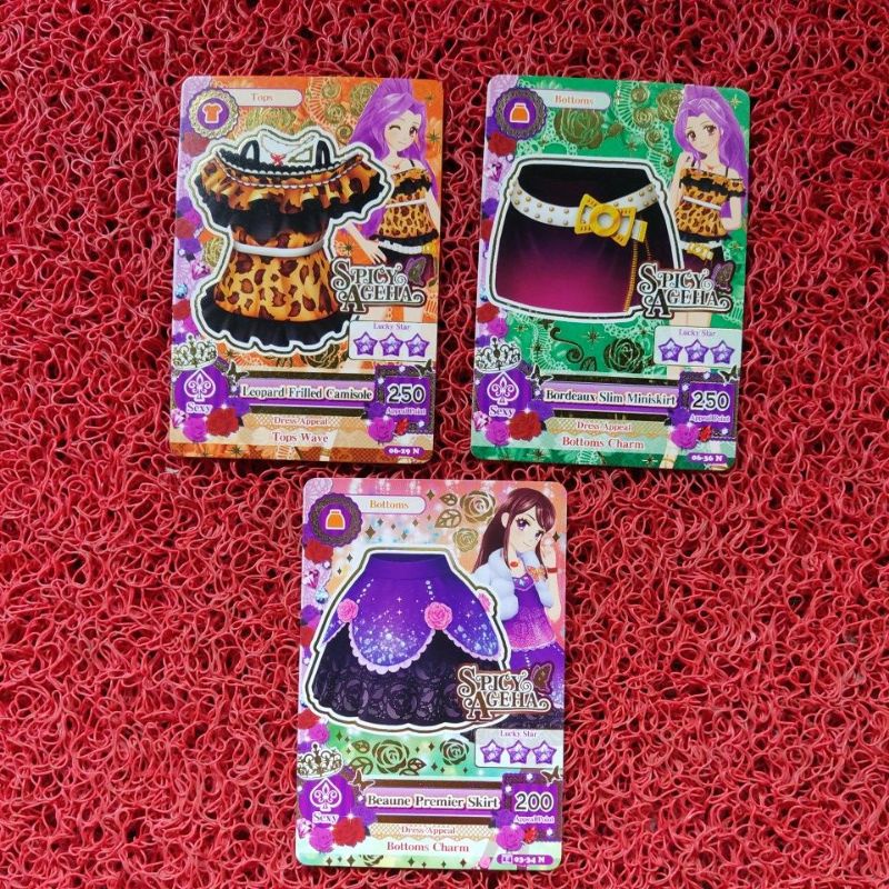 AIKATSU CARD 1 SET SPICY AGEHA