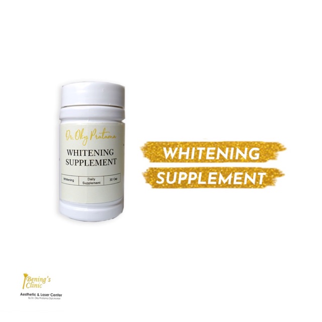 Bening's Whitening Supplement White Optime dari Bening Skincare Dr Oky Pratama / benings clinic