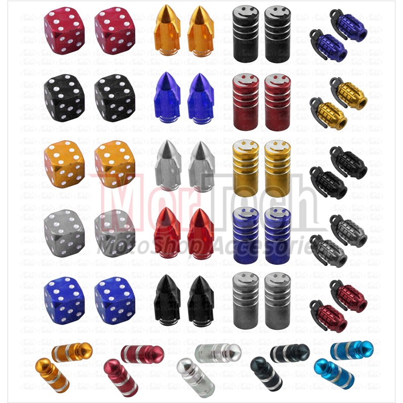 Tutup Pentil set Aneka Model dan Warna Universal semua motor Vario 110 Nmax Aerox PCX Vario 125/150 