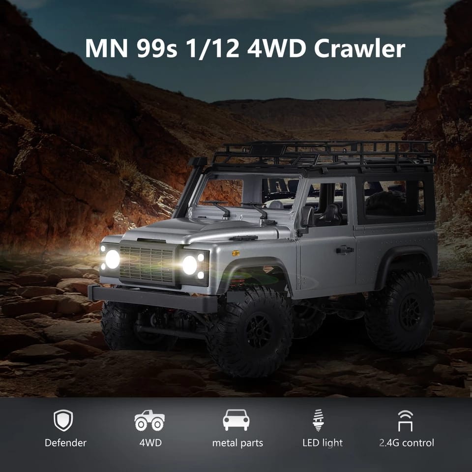 MN 99S RC Land Rover Defender Adventure 1/12 RTR 4WD Crawler RC Car MN99S RTR