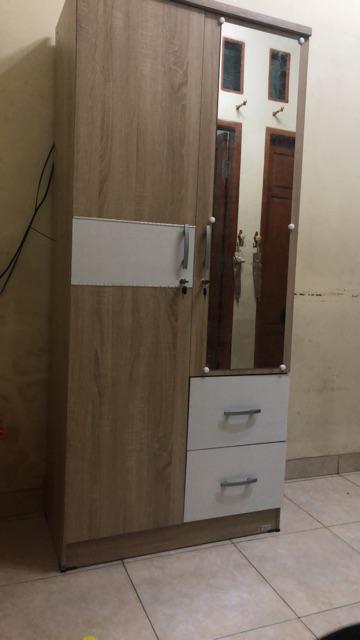 Lemari Pakaian 2 Pintu Cermin Lpt 028