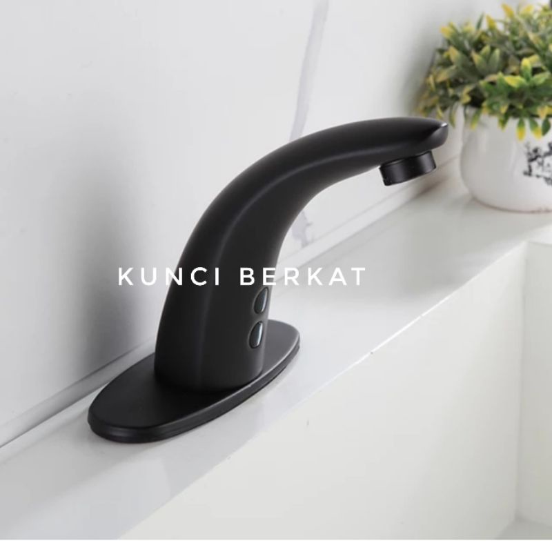 Kran Wastafel Sensor Hitam/Kran Sensor Black/Keran Cuci Tangan Otomatis/Automatic