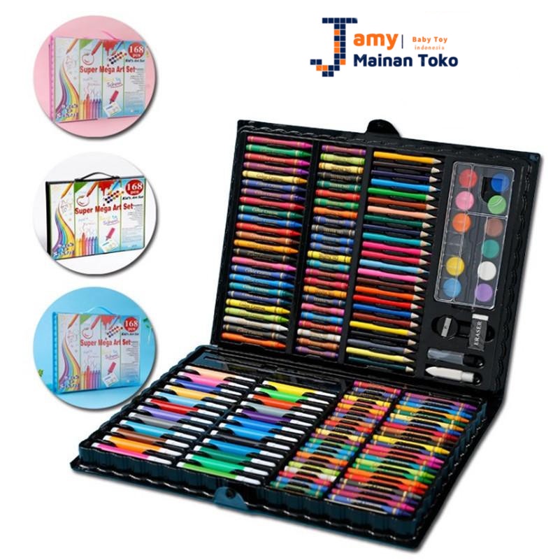 

208Pcs Warna Pena Gambar Set Anak Lukisan Serbaguna Netral Pulpen Warna Warni Set