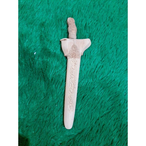 pesanan warangka keris patrem 15cm kayu cendana | hulu keris | deder keris | handle keris | gagang k
