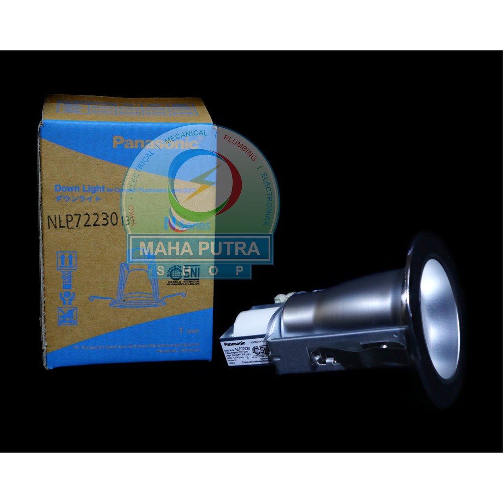 LAMPU DOWNLIGHT PANASONIC 3" SILVER. LAMPU HIAS PLAFON