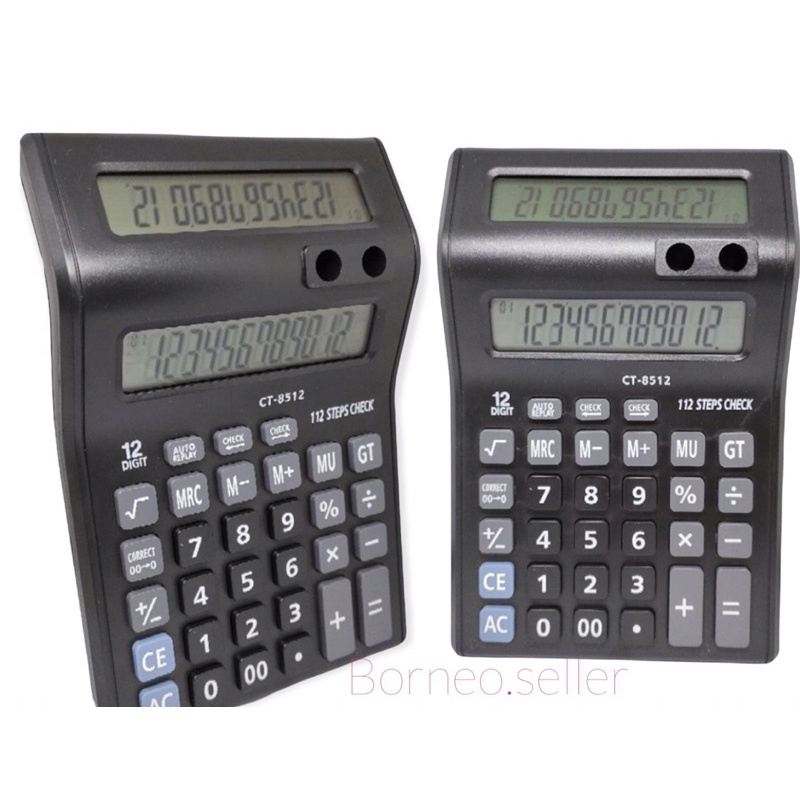 

KALKULATOR 8512 DOUBLE DISPLAY / 12 DIGIT / KALKULATOR 2 LAYAR / 2 TAMPILAN Ada Tempat Buat simpan Pulpen Dan Pensil