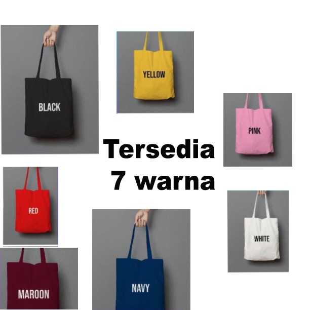 LUXTHER - TAS KULIAH FASHION TOTE BAG BAHAN 300D WANITA TAS SHOPPING TAS KANVAS OOTD