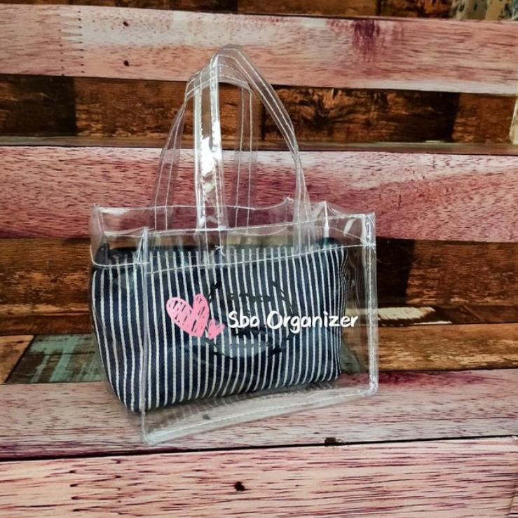 

11 Tas Mika Goodiebag Mini transparan,TAS SOUVERNIR, TAS HADIAH, TAS HAMPERS, TAS BENING MIKA TRANSP