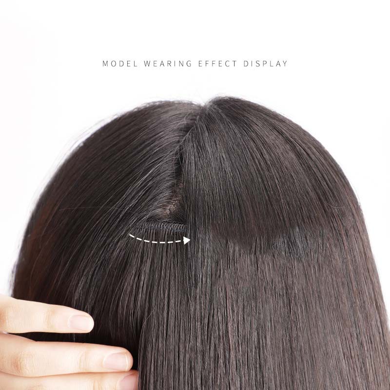 Wig / Rambut Palsu Sambung Model Panjang Lurus Untuk Wanita