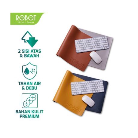 Mouse pad robot extended 70x30 cm double side PU water dust proof for office gaming rp06 rp-06 - Alas Mousepad mat 700x300 mm