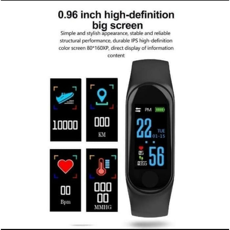 JAM TANGAN PINTAR M3 PLUS BV45 SMARTWATCH SMART WATCH M3 PLUS