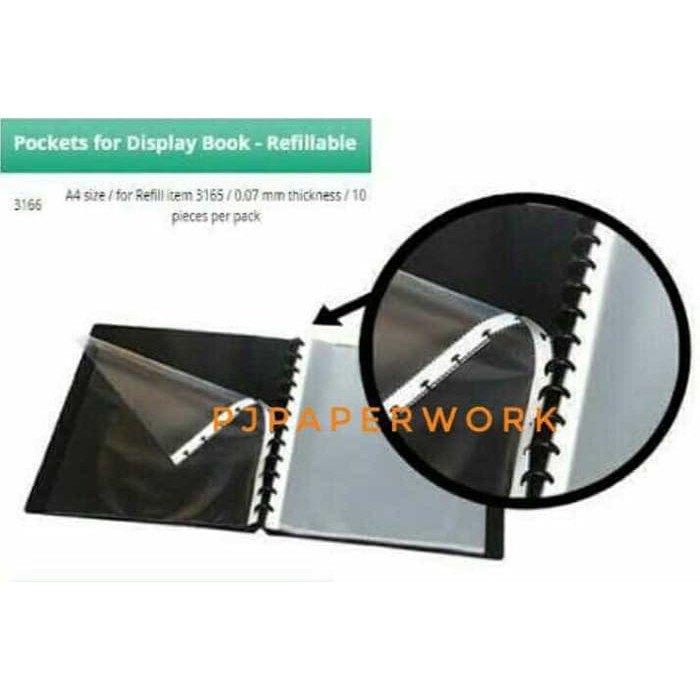 

Pocket refill display book A4 Bantex