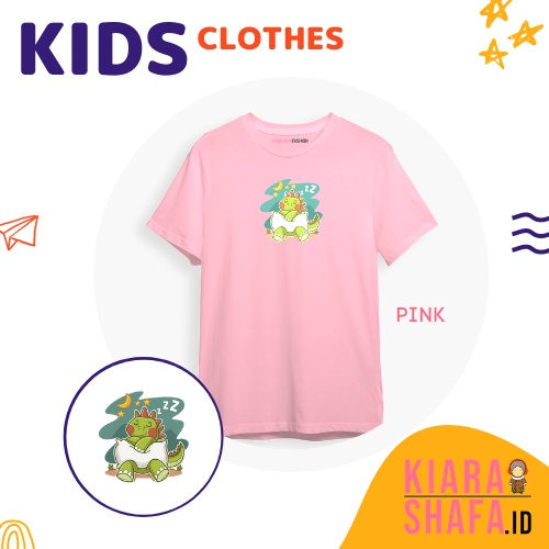 Kiarashafa - Baju Anak / Kaos Anak Sleepy Dino