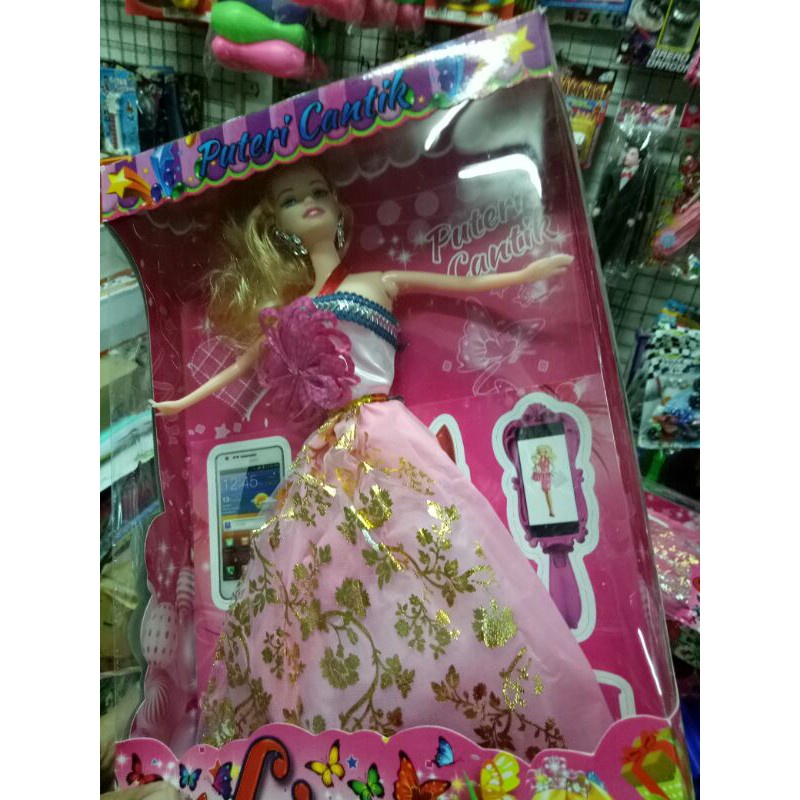 boneka barbie putri cantik liana, kemasan kotak mika