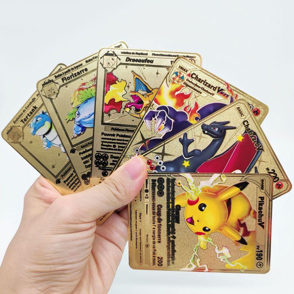 Kartu Pokemon QUINTON Arceus Vmax Trading Battle Game Limited Versi Bahasa Inggris Display Pikachu Golden Card