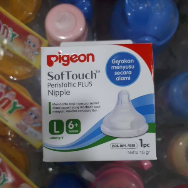 Pigeon SofTouch Nipple L6+ Bulan
