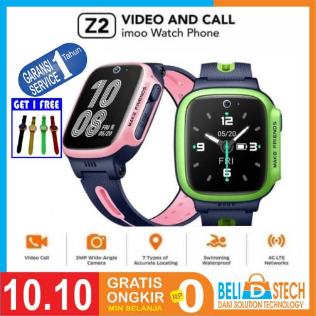 Original Imoo Jam Tangan Imo Imoo Z2 Video Call Garansi Resmi F77