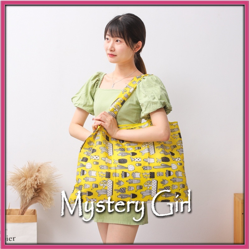 Mysterygirl - [Grosir] Bagcu Baggu Shopping Tas Travel Bag Kantong Belanja Tote Lipat Bahan Ramah Lingkungan Dan Tahan Air Tas Reusable