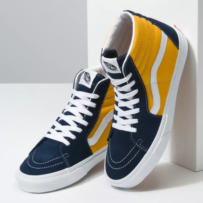 Sepatu Vans Sepatu Sneakers SK 8 Yellow Navy Pria Wanita