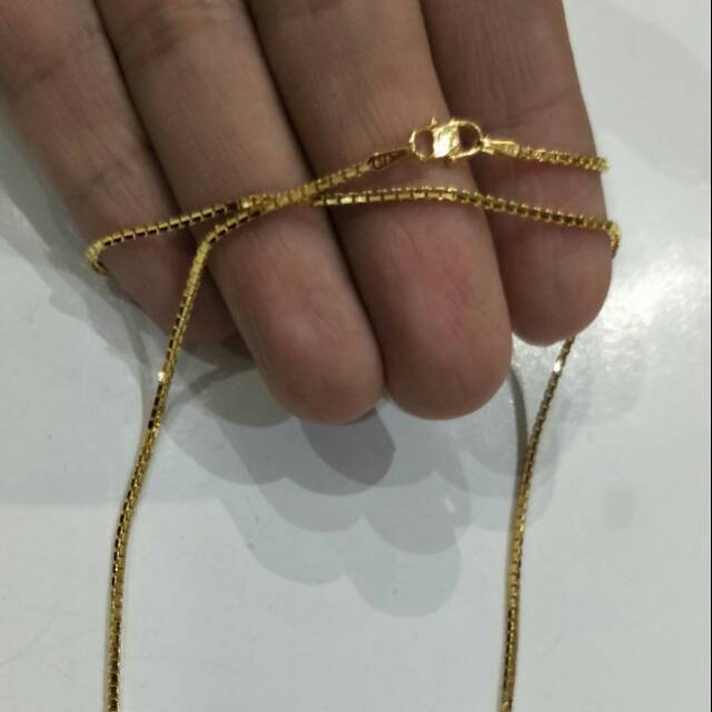 Kalung emas asli kadar 875 model itali santa
