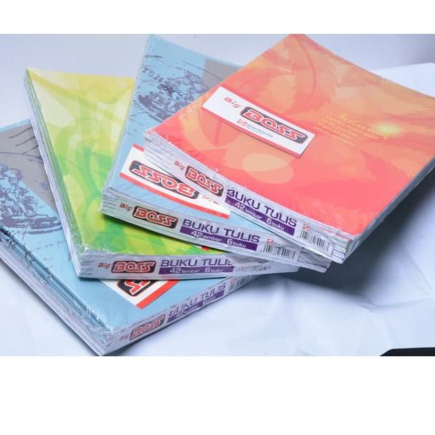 

Big Sale - Buku Tulis Big Boss 42 lembar harga per pack isi 6 buku ✔