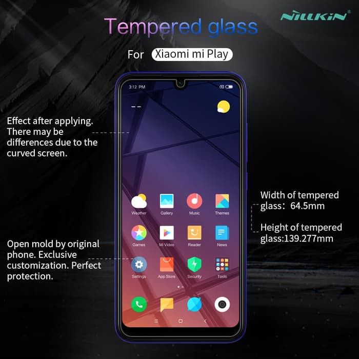 Xiaomi MiPlay ( Mi Play ) Tempered Glass NILLKIN AMAZING H+ Pro