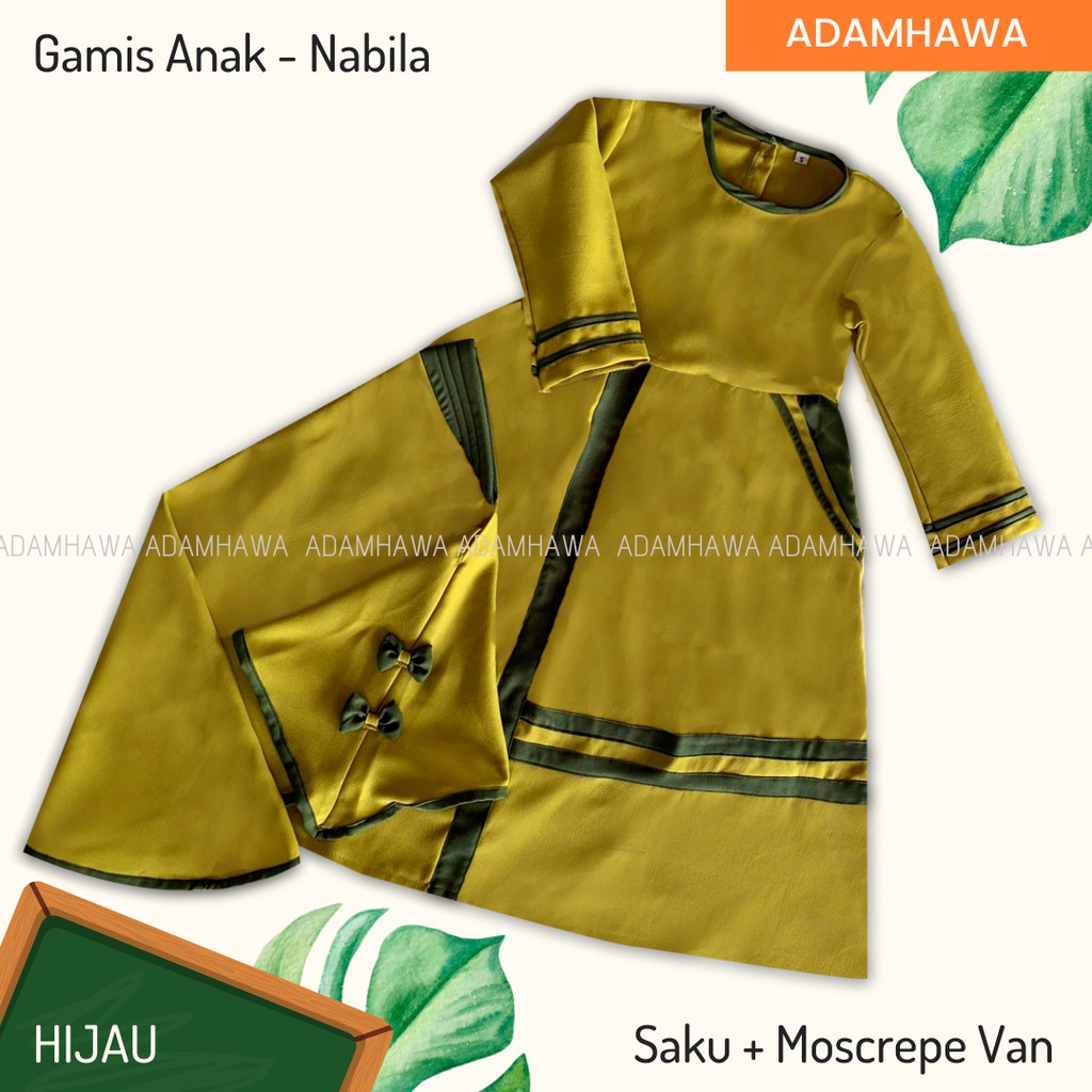 GAMIS MONSCREPE ANAK MAXY NABILA SIZE 2-12 TAHUN -ALEXAGROSIR