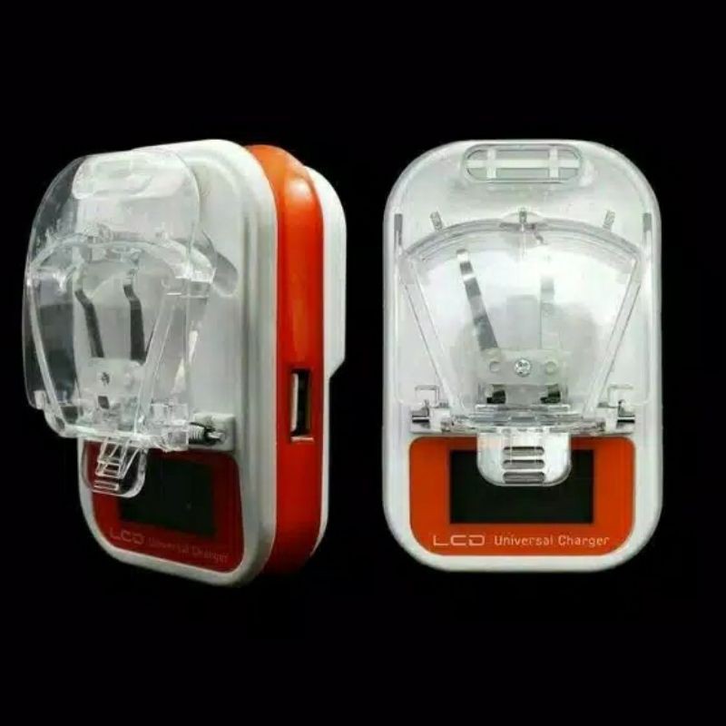 CHARGER KODOK DESKTOP LCD UNIVERSAL CAS Baterai HP Xiaomi Yi Cam Gopro