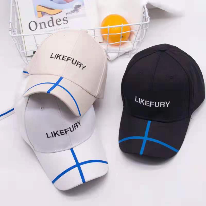 Topi Baseball Casual Wanita Kekinian Dengan Motif LikeFury Fashion Korean Import