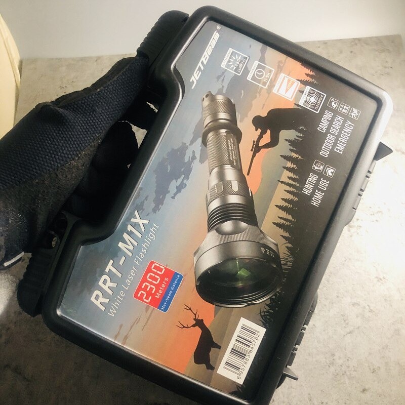 JETBeam RRT-M1X Raptor Flashlight Laser LED WP-T2 480 Lumens - Black