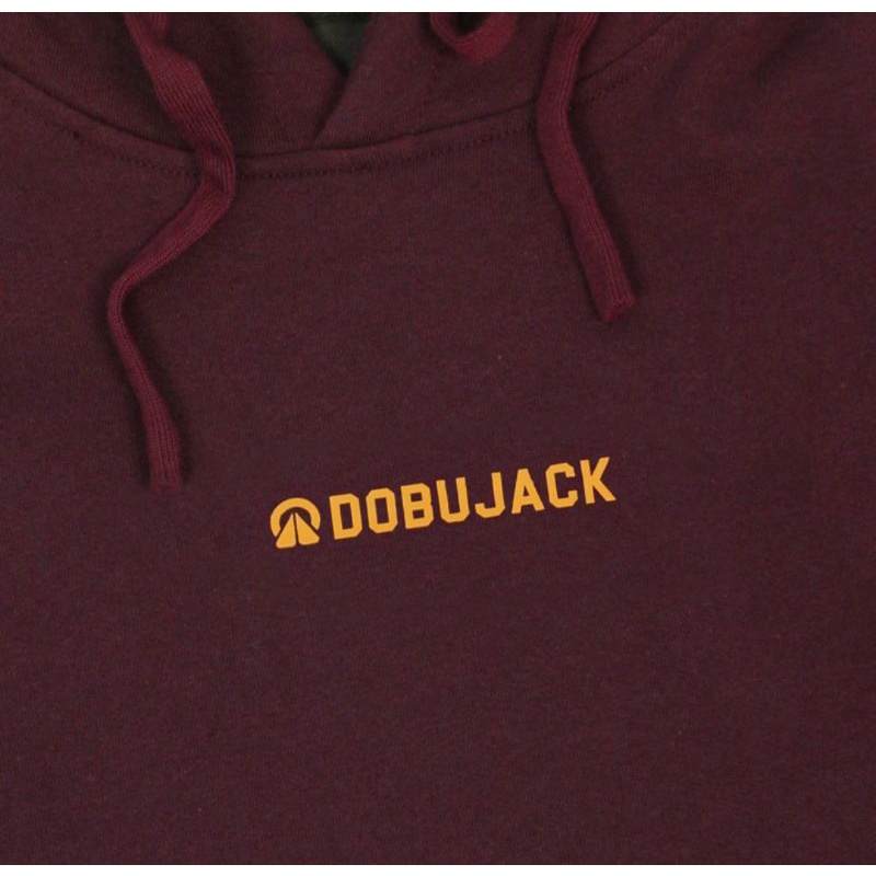 DOBUJACK Hoodie Little Logo Maroon Black