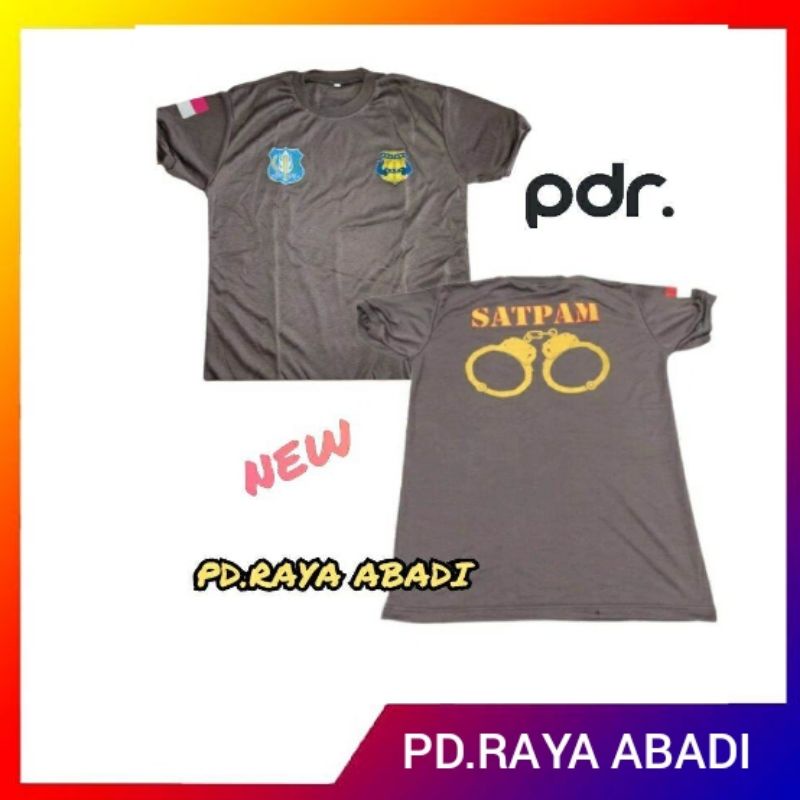 baju kaos security satpam sablon borgol paiping dalaman keamanan setelan seragam pdh pdl coklat