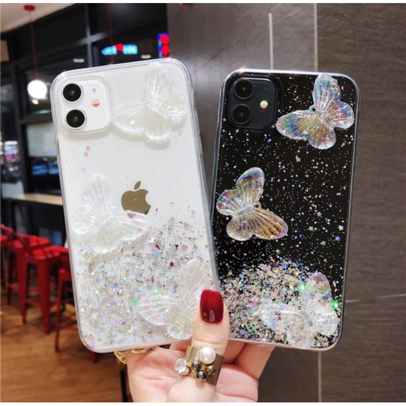 

Glitter Metal Butterfly Case