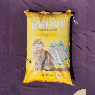 JUNIOR CAT LITTER Banyak Aroma 20kg / 25lt - Pasir Gumpal & Wangi