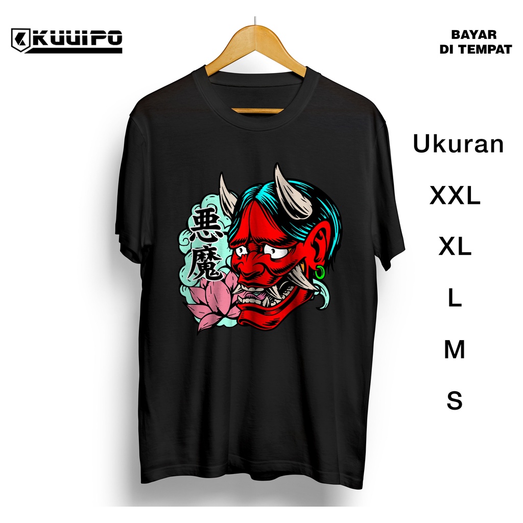 Baju kaos Distro Jepang Samurai Hannya FTD